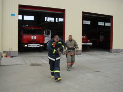 В Магадане прошла профессиональная подготовка пожарных. 